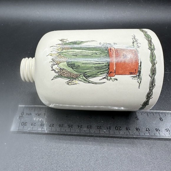 Otagiri Cruet Oil & Vinegar Bottle Jug Mary Hughes Corn & Peas Vintage 1997 - Picture 7 of 13
